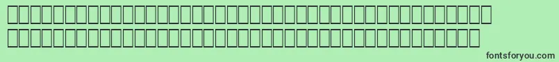 Wphv08n Font – Black Fonts on Green Background