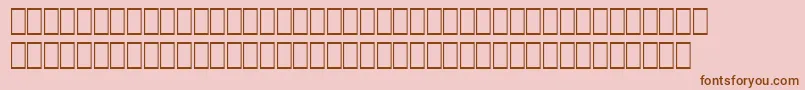 Wphv08n Font – Brown Fonts on Pink Background