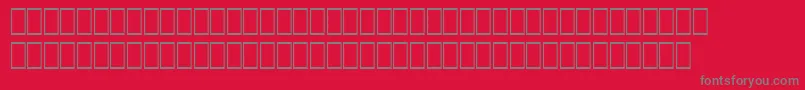 Wphv08n Font – Gray Fonts on Red Background