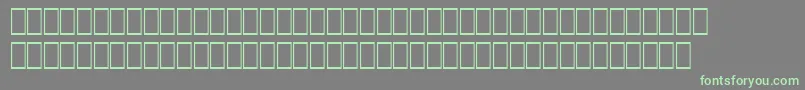 Wphv08n Font – Green Fonts on Gray Background