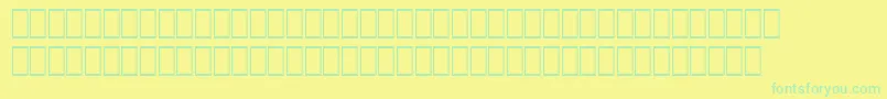 Wphv08n Font – Green Fonts on Yellow Background