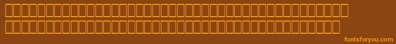 Wphv08n Font – Orange Fonts on Brown Background