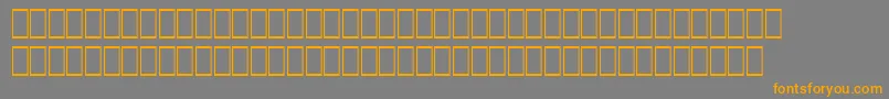 Wphv08n Font – Orange Fonts on Gray Background