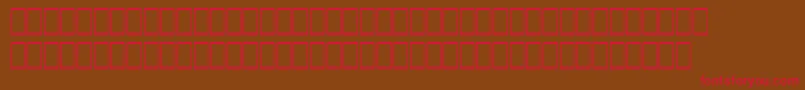 Wphv08n Font – Red Fonts on Brown Background