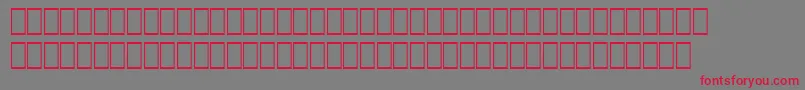 フォントWphv08n – 赤い文字の灰色の背景