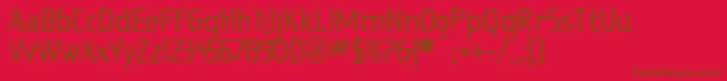 Ritabd Font – Brown Fonts on Red Background