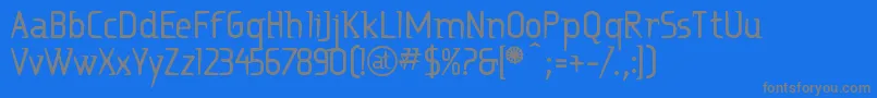 Ritabd Font – Gray Fonts on Blue Background