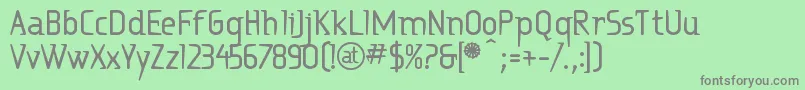 Ritabd Font – Gray Fonts on Green Background