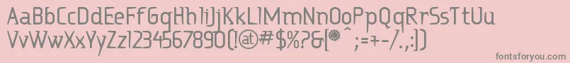 Ritabd Font – Gray Fonts on Pink Background