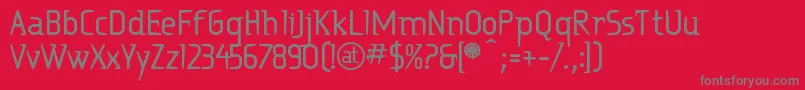 Ritabd Font – Gray Fonts on Red Background