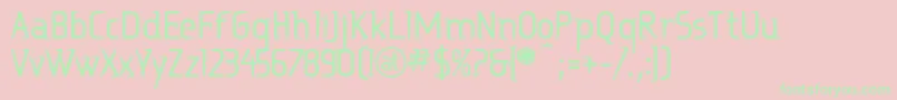 Ritabd Font – Green Fonts on Pink Background