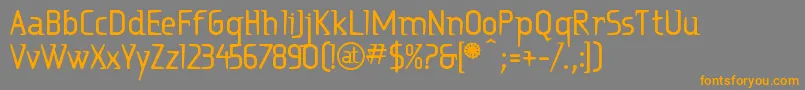 Ritabd Font – Orange Fonts on Gray Background