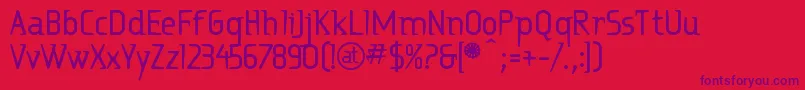 Ritabd Font – Purple Fonts on Red Background