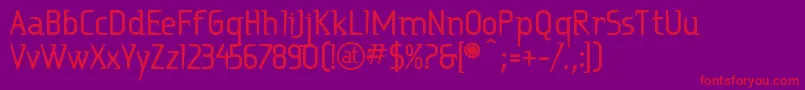 Ritabd Font – Red Fonts on Purple Background