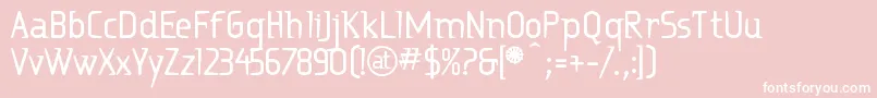 Ritabd Font – White Fonts on Pink Background