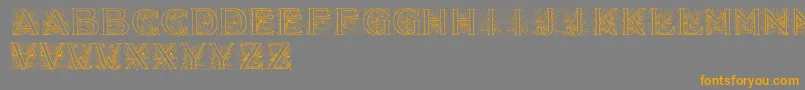 Acorn ffy Font – Orange Fonts on Gray Background