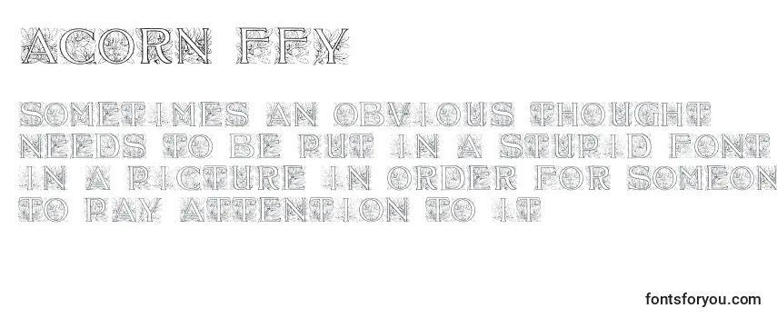 Acorn ffy Font