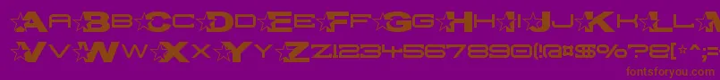 Troglop Font – Brown Fonts on Purple Background