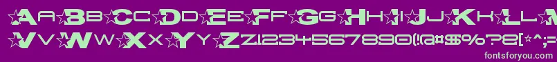 Troglop Font – Green Fonts on Purple Background