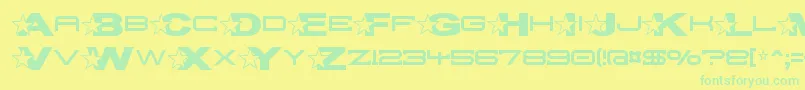 Troglop Font – Green Fonts on Yellow Background