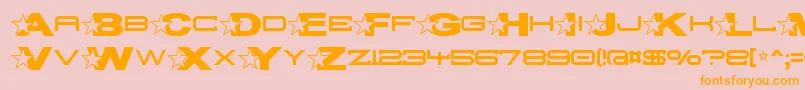 Troglop Font – Orange Fonts on Pink Background