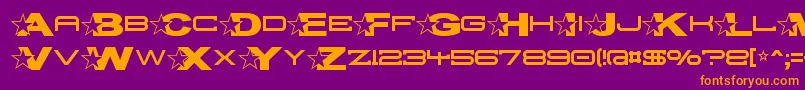 Troglop Font – Orange Fonts on Purple Background