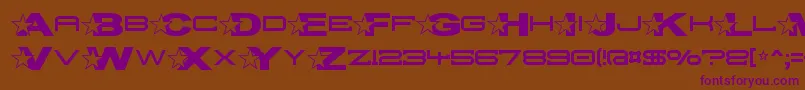 Troglop Font – Purple Fonts on Brown Background