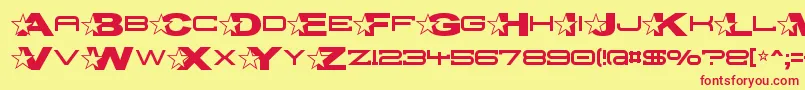 Troglop Font – Red Fonts on Yellow Background