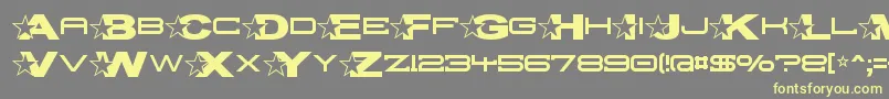 Troglop Font – Yellow Fonts on Gray Background