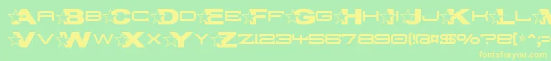 Troglop Font – Yellow Fonts on Green Background