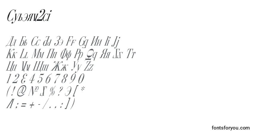 Schriftart Cyberv2ci – Alphabet, Zahlen, spezielle Symbole