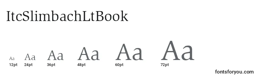 Размеры шрифта ItcSlimbachLtBook