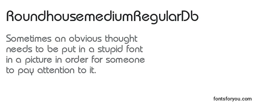 Review of the RoundhousemediumRegularDb Font