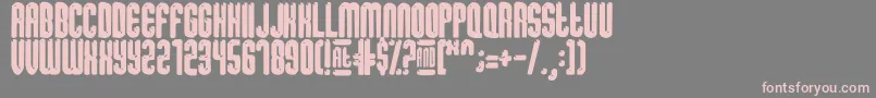 Dissolve Font – Pink Fonts on Gray Background