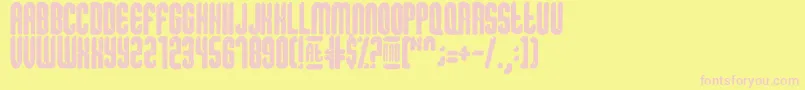 Fonte Dissolve – fontes rosa em um fundo amarelo