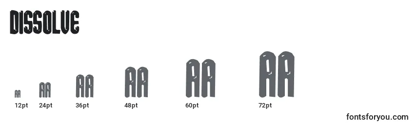 Dissolve Font Sizes