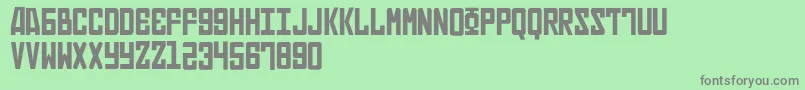 Russian Font – Gray Fonts on Green Background