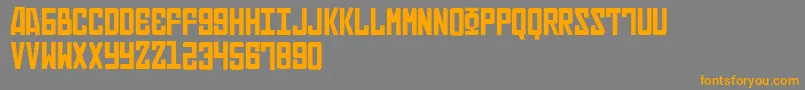 Russian Font – Orange Fonts on Gray Background