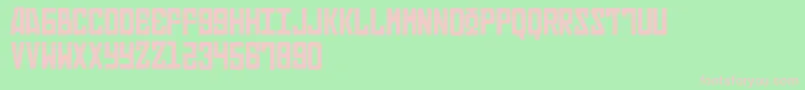 Russian Font – Pink Fonts on Green Background
