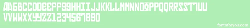 Russian Font – White Fonts on Green Background