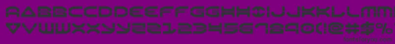 Oberonlaser Font – Black Fonts on Purple Background