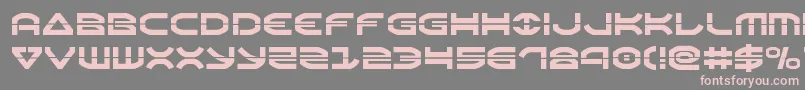 Oberonlaser Font – Pink Fonts on Gray Background