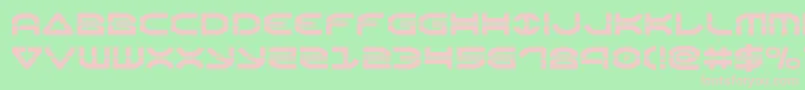 Шрифт Oberonlaser – розовые шрифты на зелёном фоне