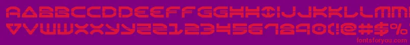 Oberonlaser Font – Red Fonts on Purple Background