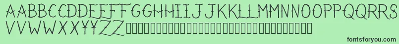 IRefuseToSink Font – Black Fonts on Green Background