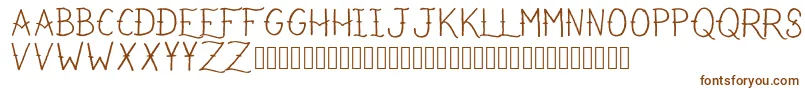 IRefuseToSink Font – Brown Fonts on White Background