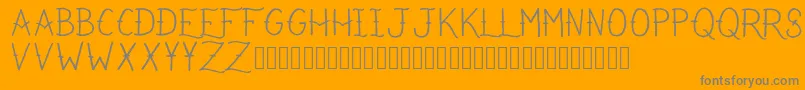 IRefuseToSink Font – Gray Fonts on Orange Background