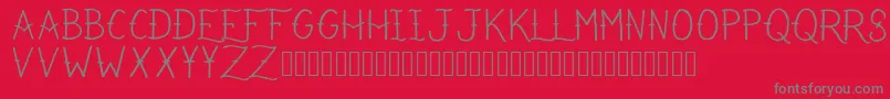 IRefuseToSink Font – Gray Fonts on Red Background