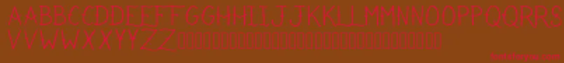 IRefuseToSink Font – Red Fonts on Brown Background