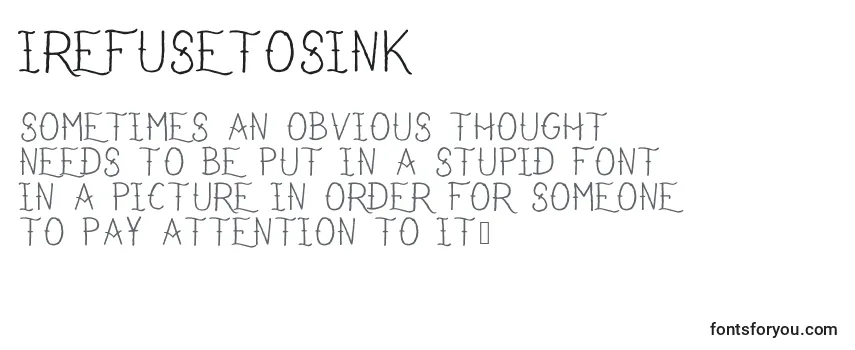 IRefuseToSink Font
